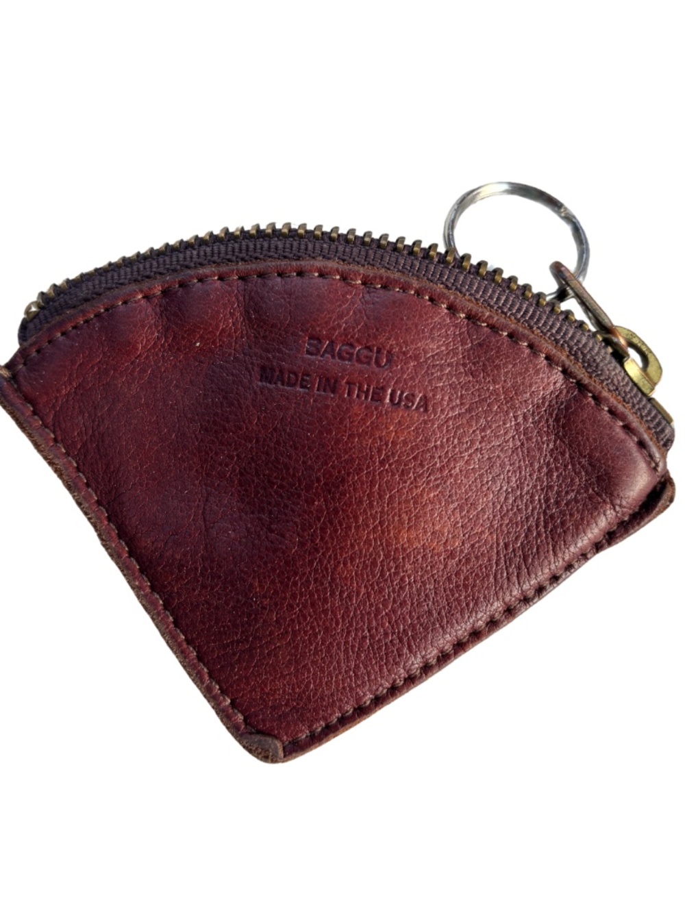 baggu leather coin purse